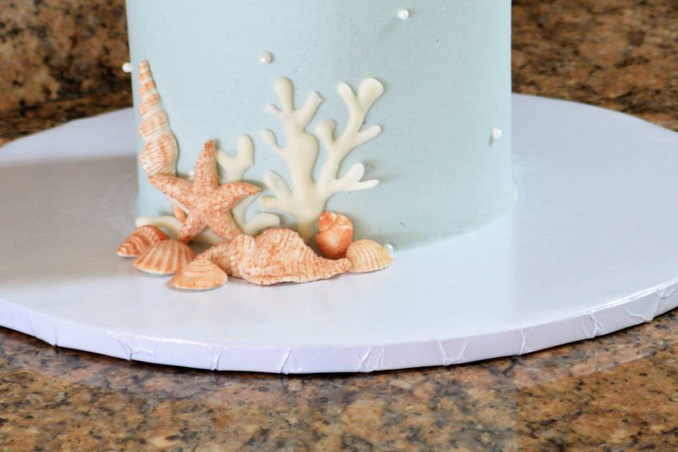 Natural Beach Cake