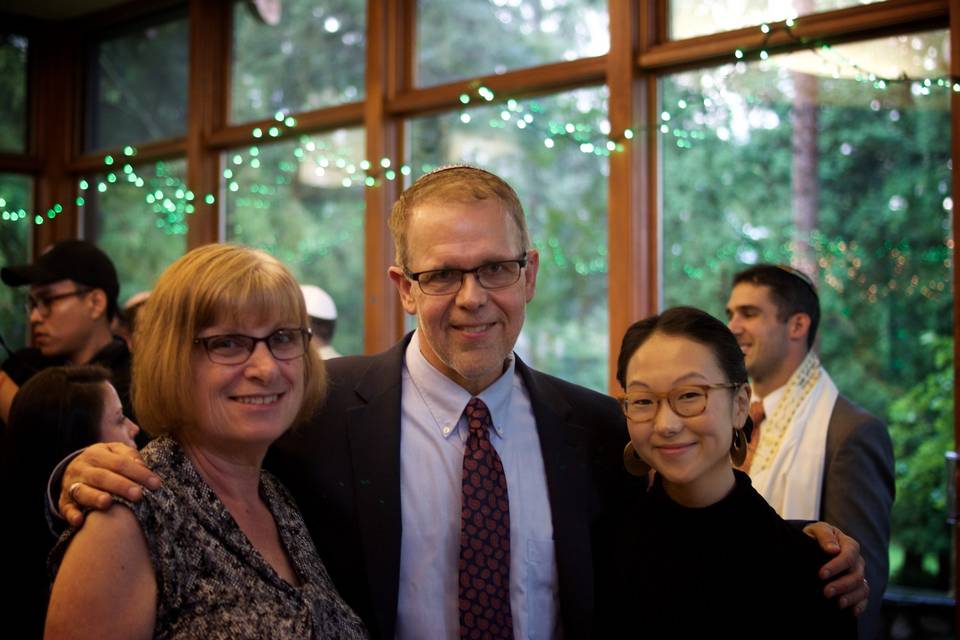 Officiant and guests