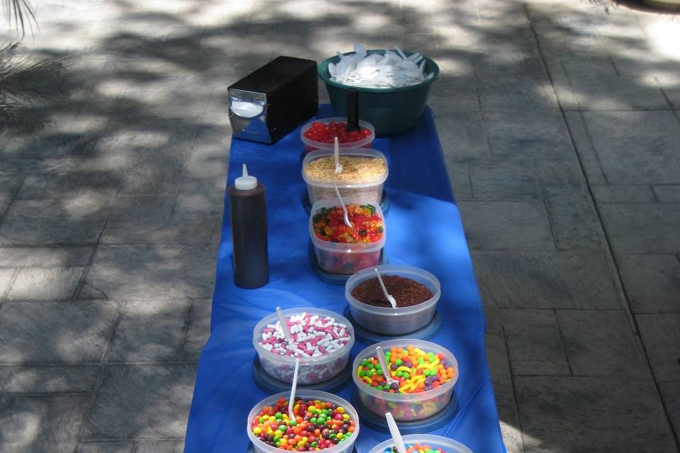 Ice cream toppings