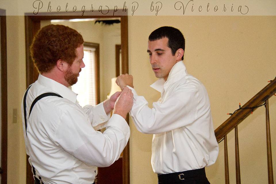 Groom and his groomsman