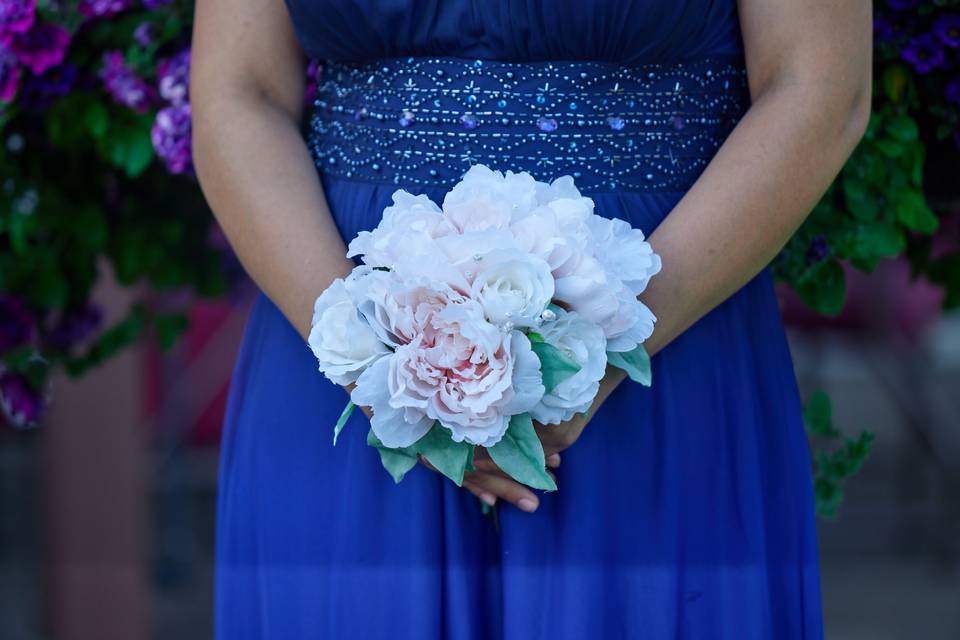 Blushing Bride bridesmaid