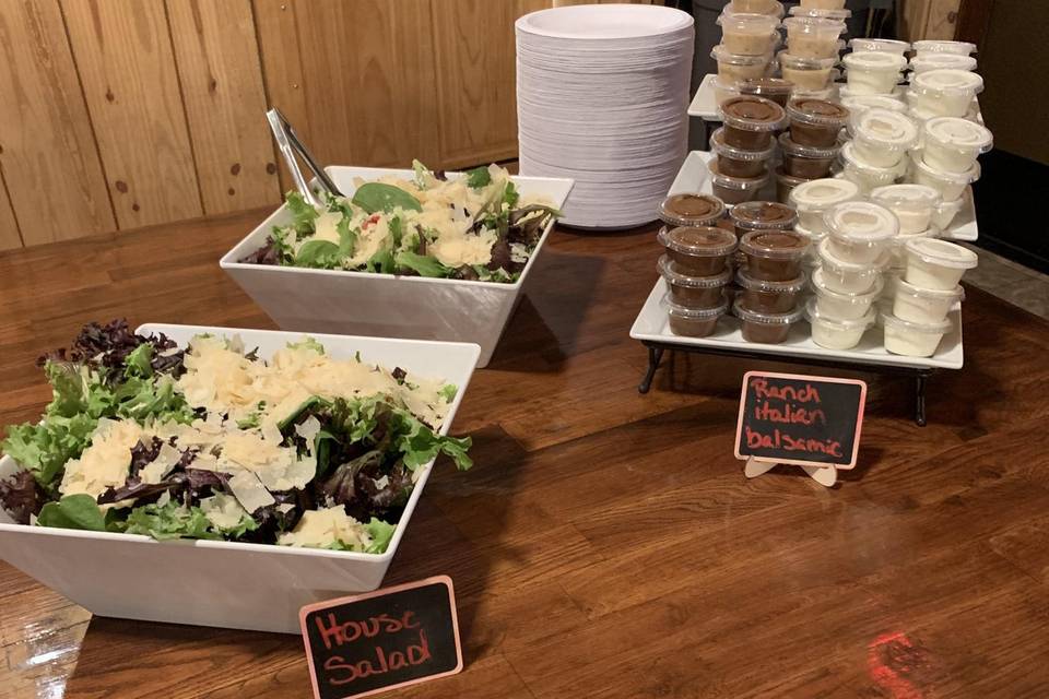 Salad Set up