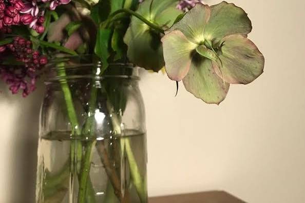 Lilacs, tulips and hellebore!