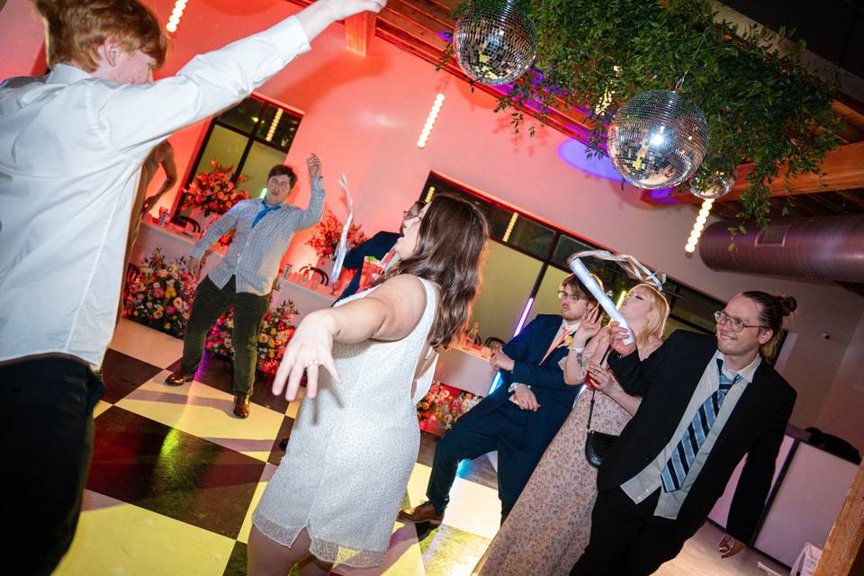 Bride Has Time of Her Life