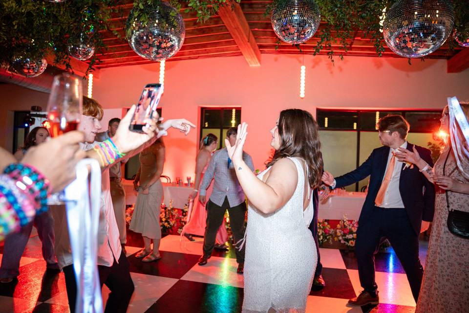 Bride Dancing at Monick Yards