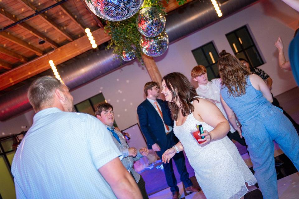Bride Dancing on Dance Floor