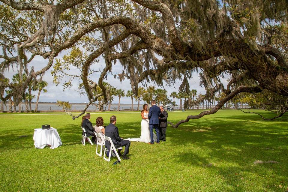 Riverfront Lawn Elopement