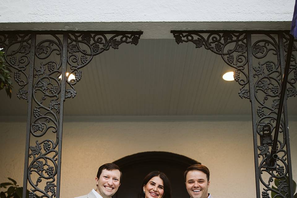 Beautiful porch elopement