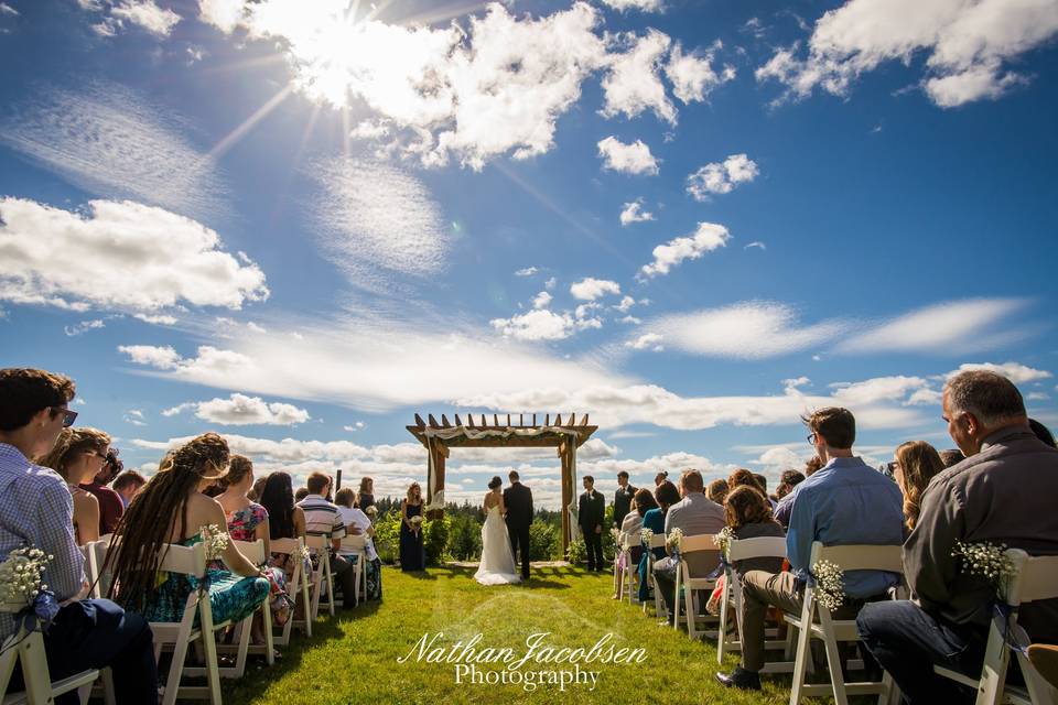 Outdoor wedding venue