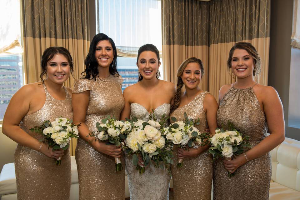 White bouquets