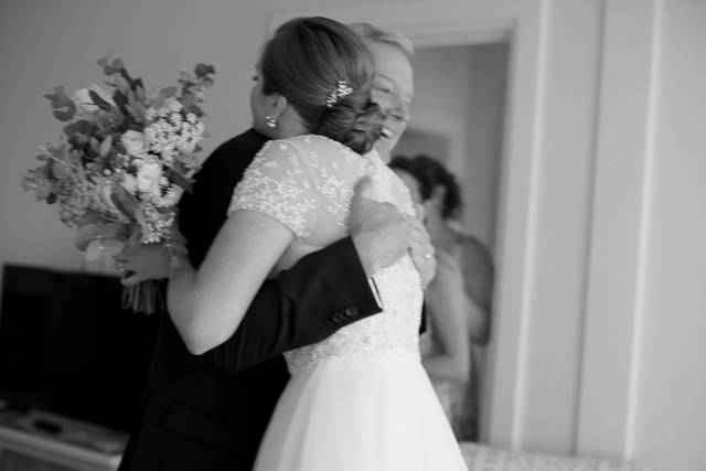Sweet hug from dad