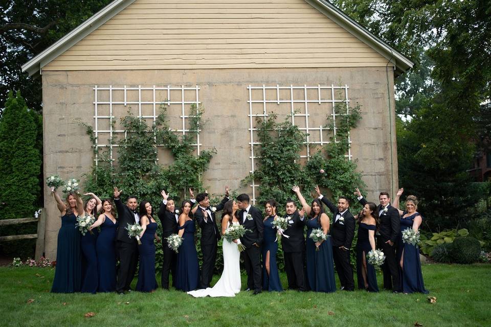 Large bridal party