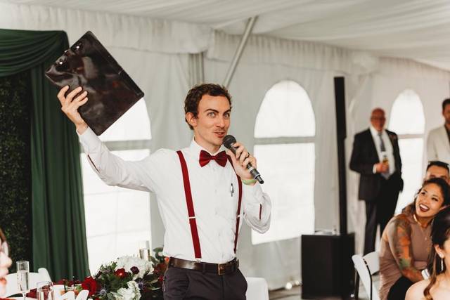 Greeting the guests