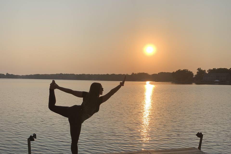 Yoga by the water