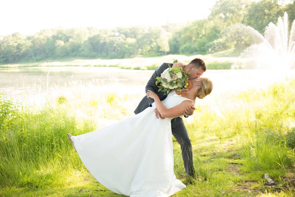Embrace by the lake