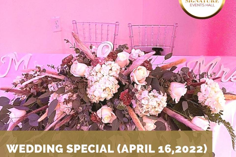 Wedding Special April 16, 2022