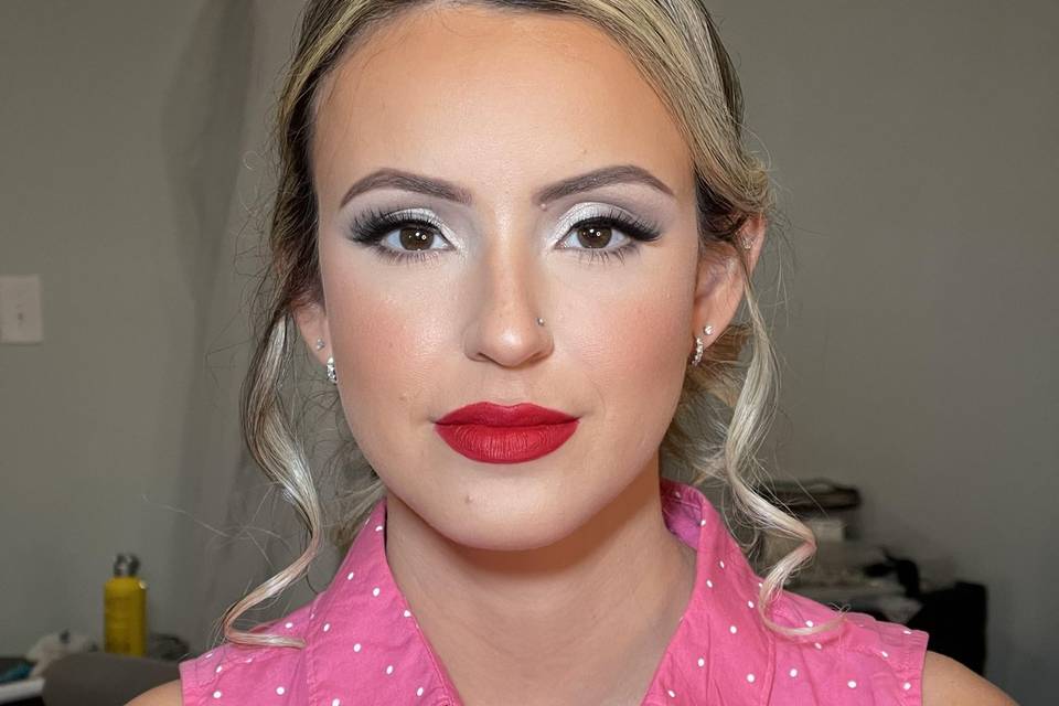 Her only request was red lip