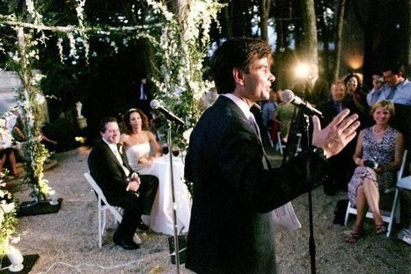 george stephanopoulos gives speech at wedding