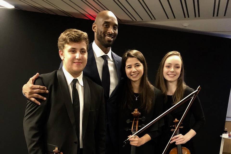 Trio with Kobe Bryant