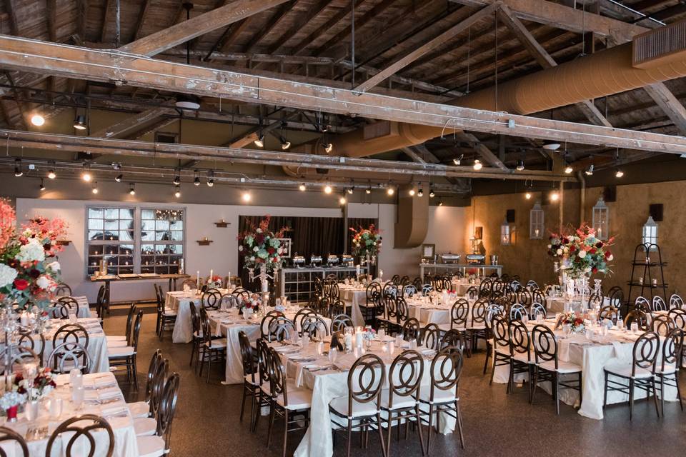 Rustic reception design