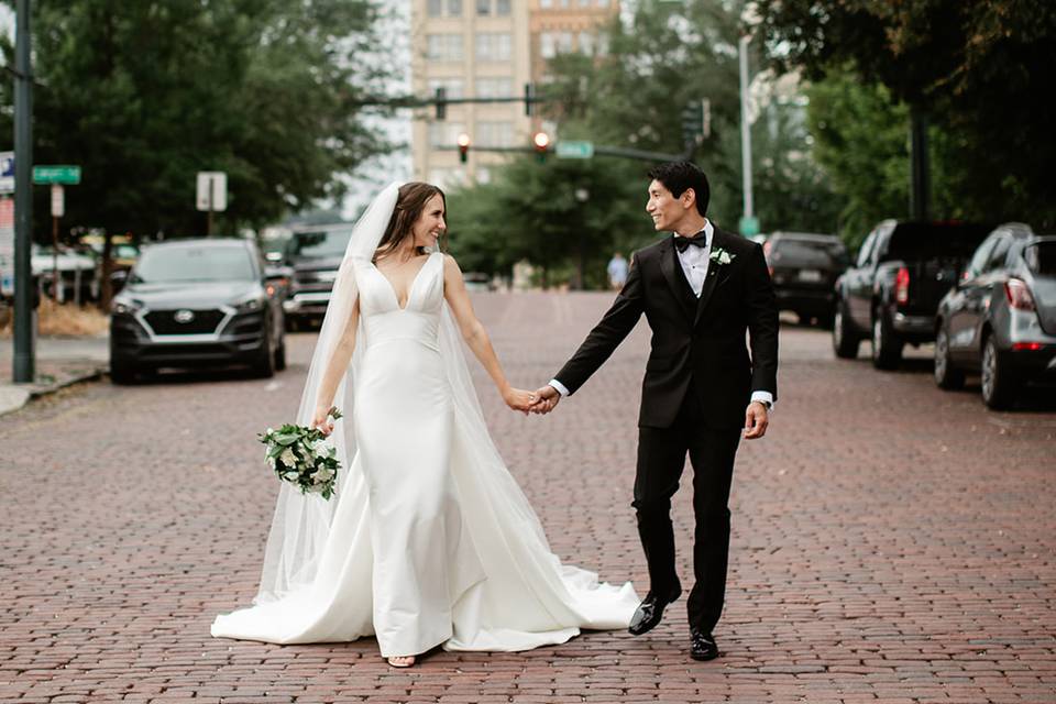 Brick Street in front of Venue