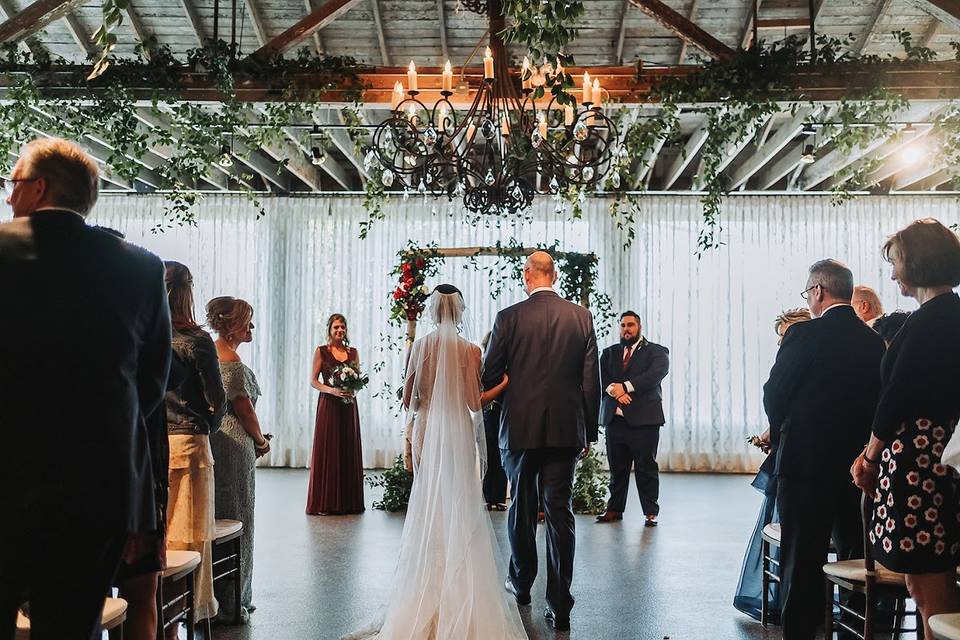 Beautiful ceremony setup