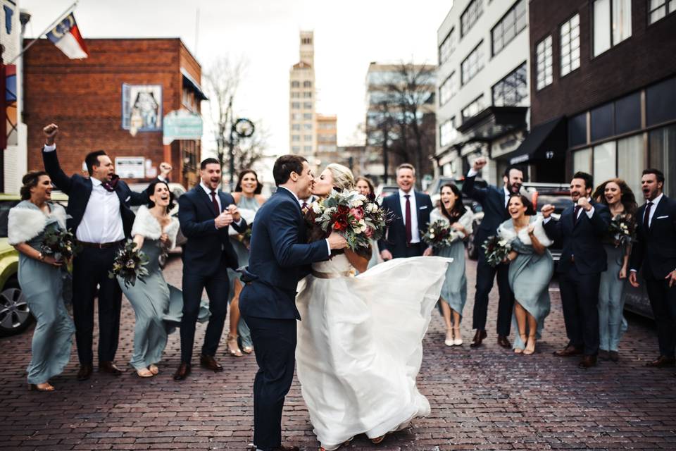 Brick Street In Front Of Venue