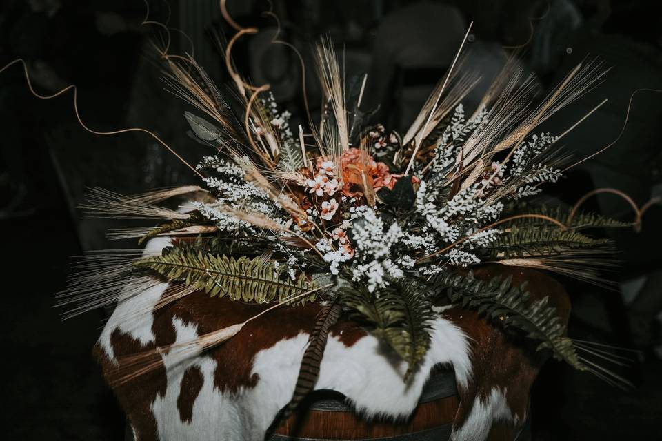 Wine barrel decor