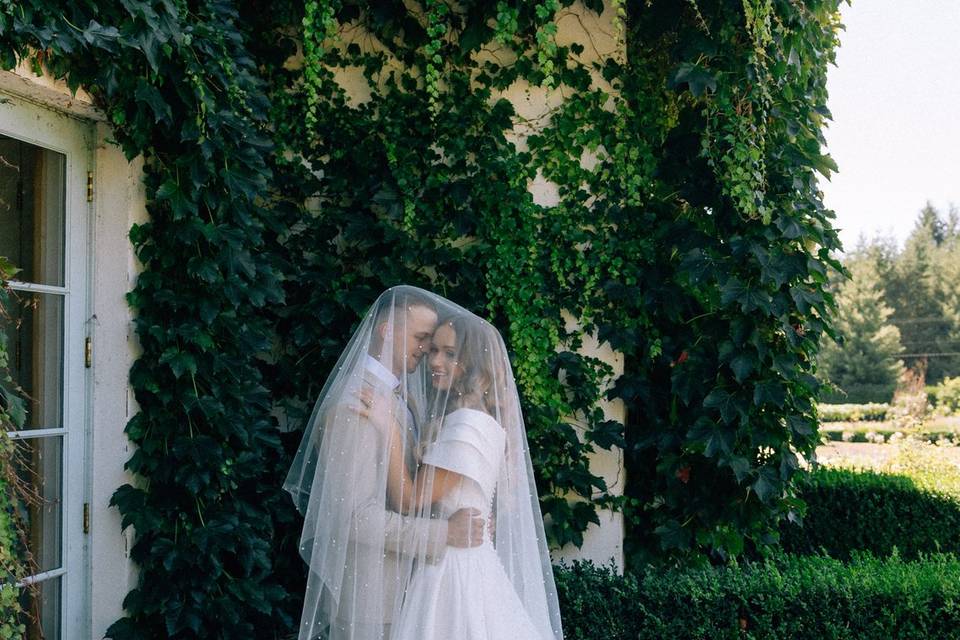 Bride and groom portraits