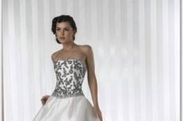 Ball gown with patterns