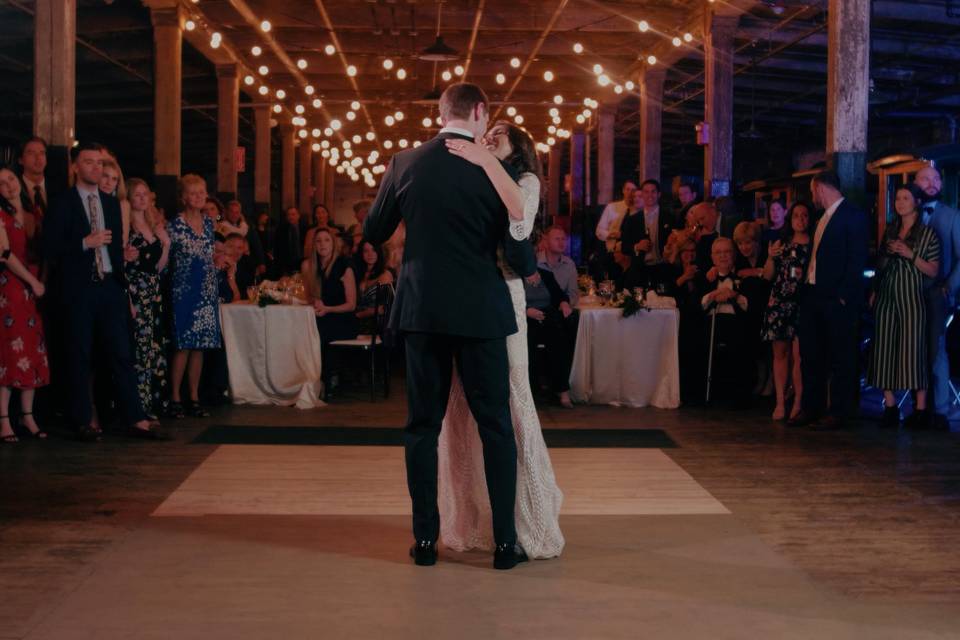 Newlyweds first dance