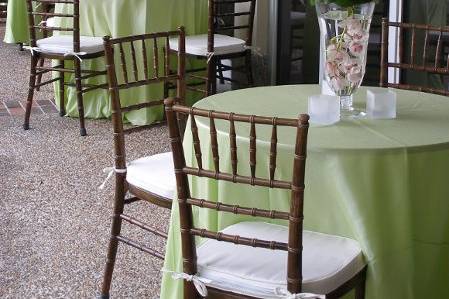 Gorgeous linens and flowers