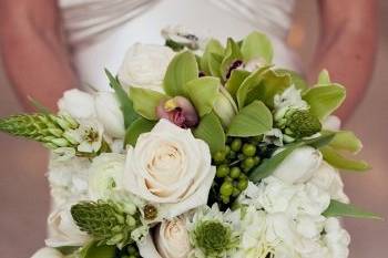 Green and white bouquet