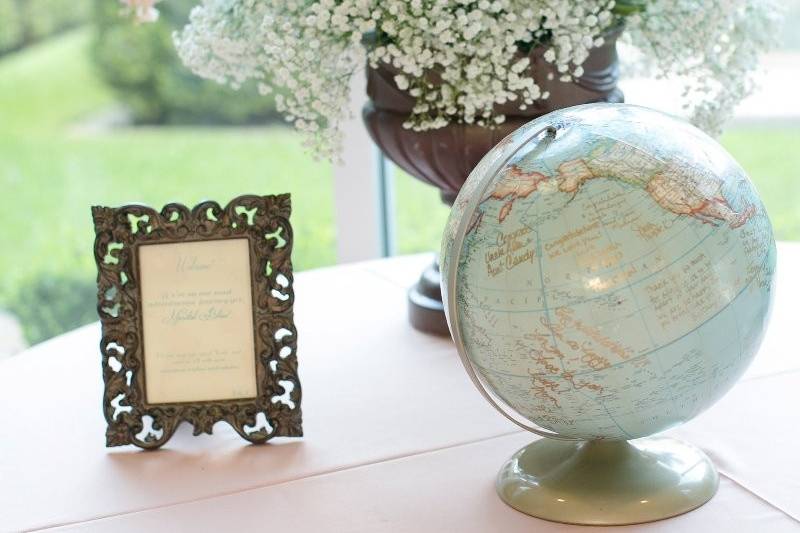 Travel Themed Wedding