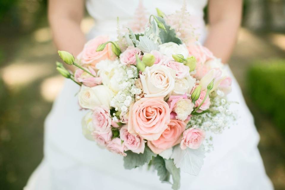 Peonies and Dahlia