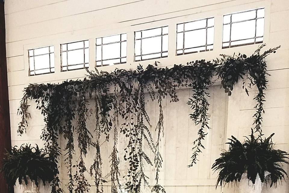 Hanging Greenery Altar