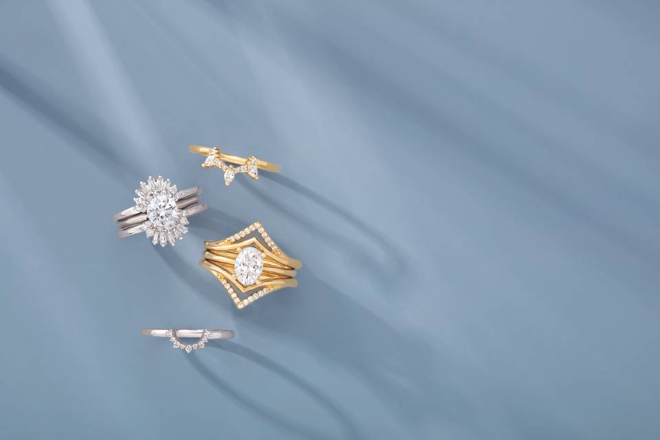 Solitaires with ring enhancers