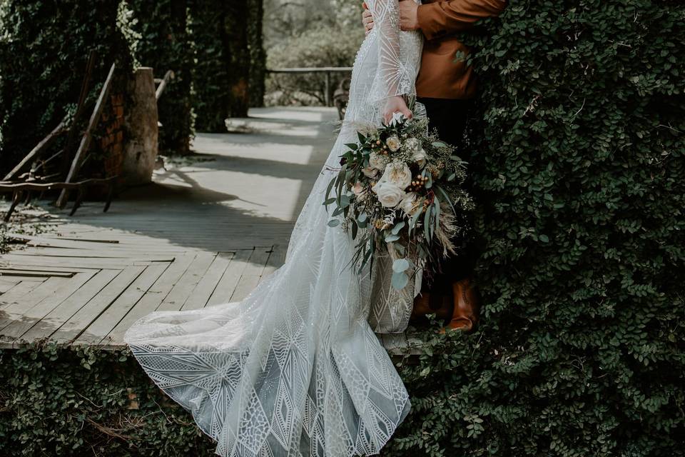 Moody Boho Copper Wedding