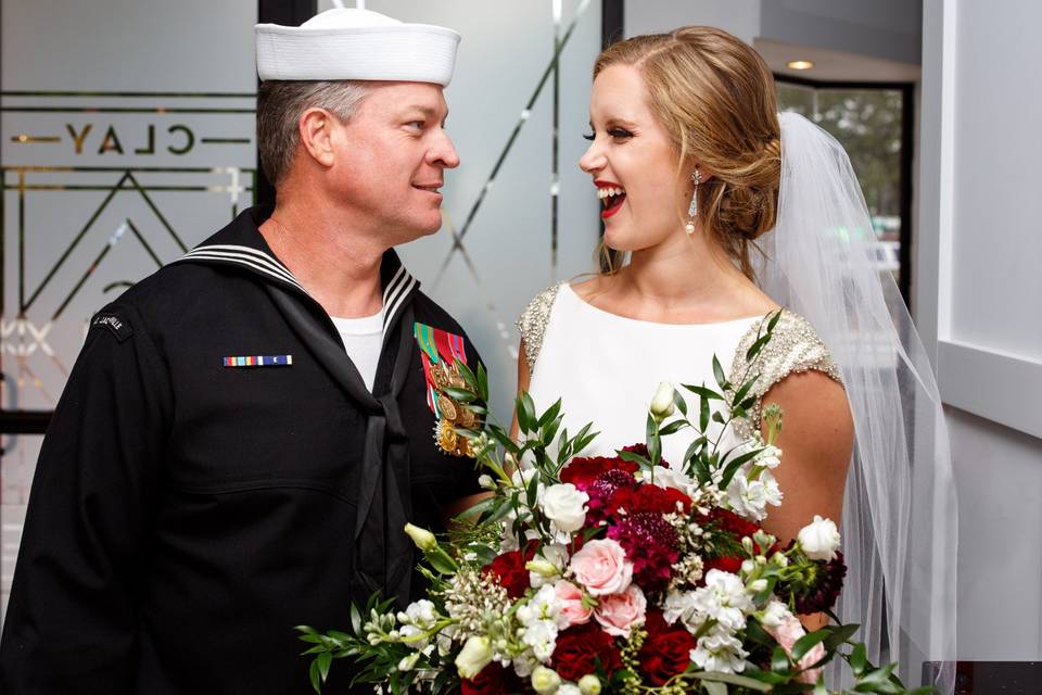 Bride and Daddy by Ivey Photo