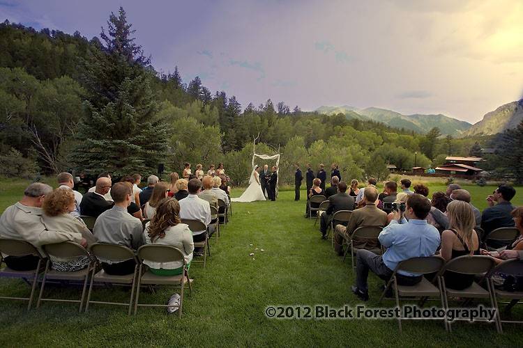 Wedding ceremony at Mt. Princeton Hot Springs