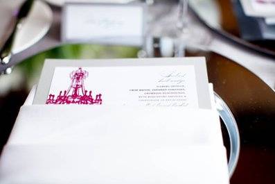 Chandelier Menu Design