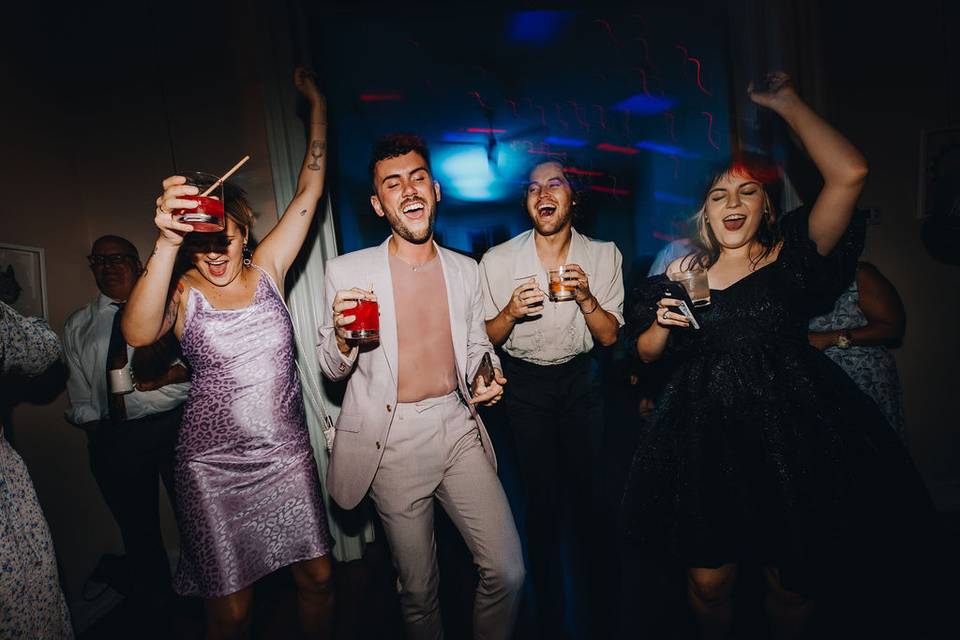 Bride on dancefloor