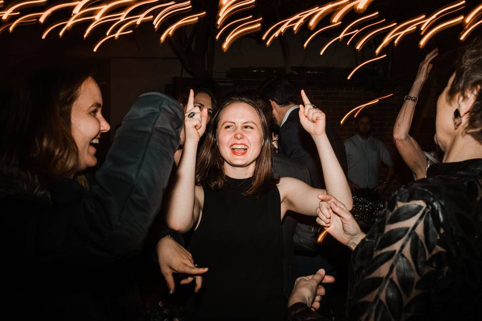 A packed dance floor