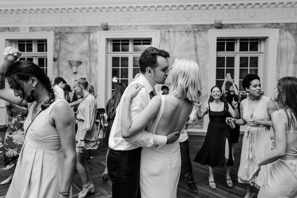 Dance floor kiss