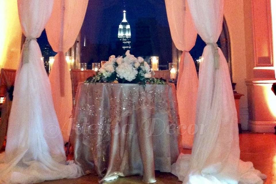 Adelisa Decor - New York's Wedding Drapery Decor & Lighting Specialists