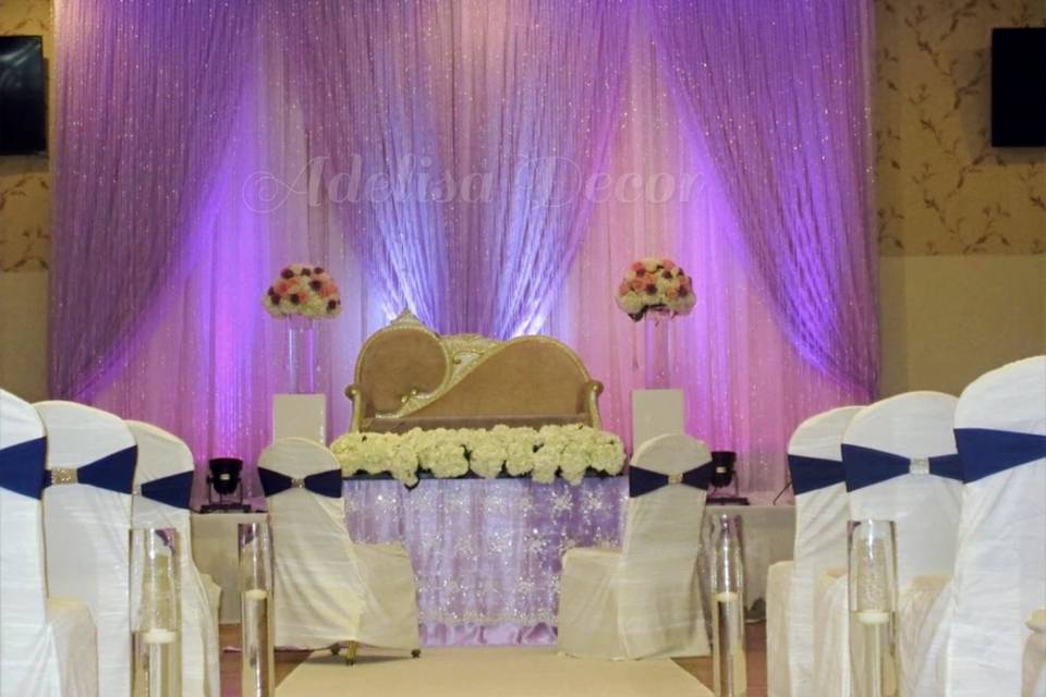 Adelisa Decor - New York's Wedding Drapery Decor & Lighting Specialists