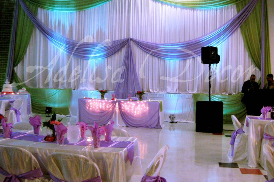 Adelisa Decor - New York's Wedding Drapery Decor & Lighting Specialists