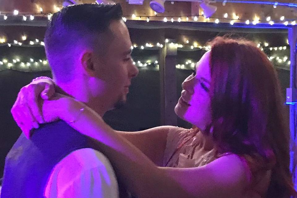 A very special First dance...The look of love is priceless!