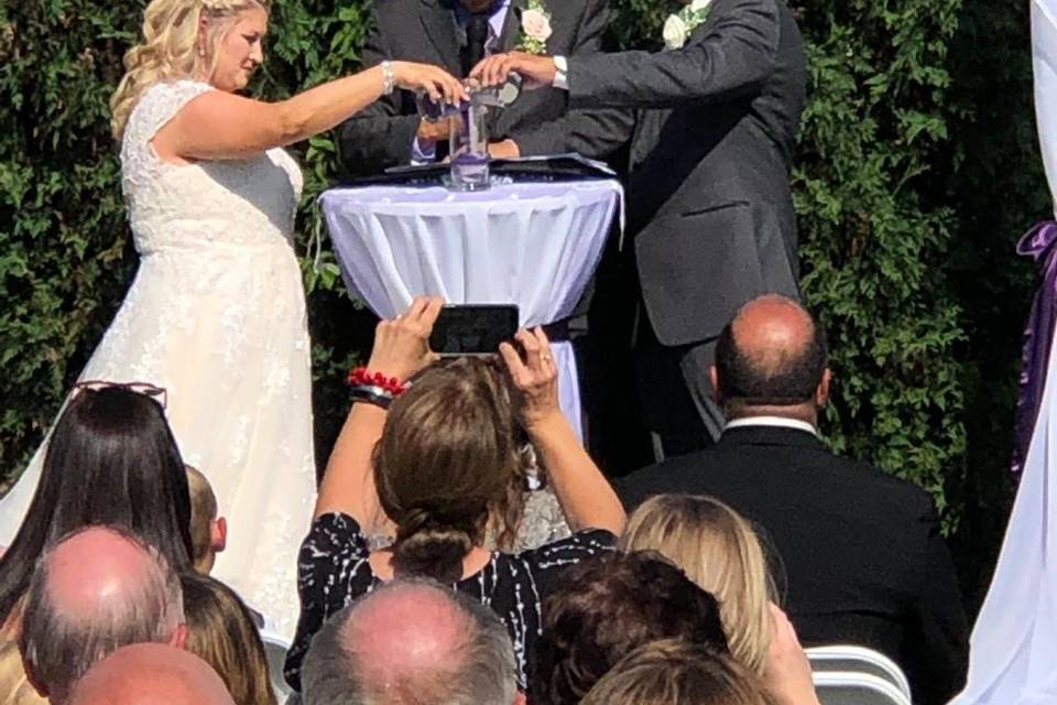 Sand Ceremony Outside