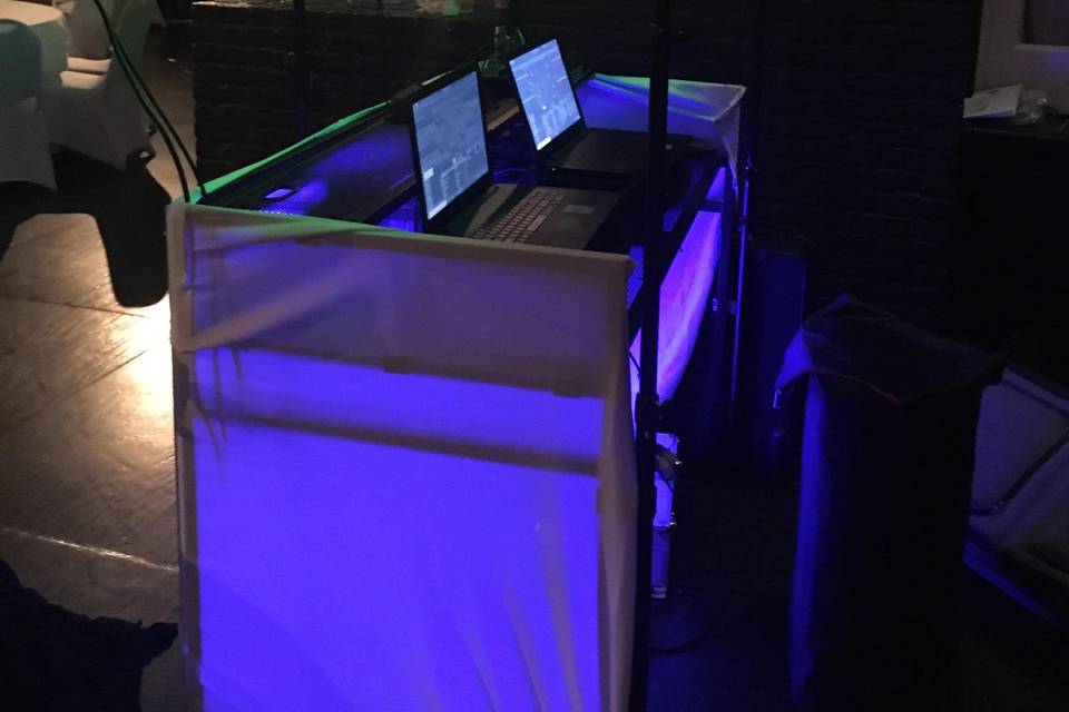 Light up DJ Booth